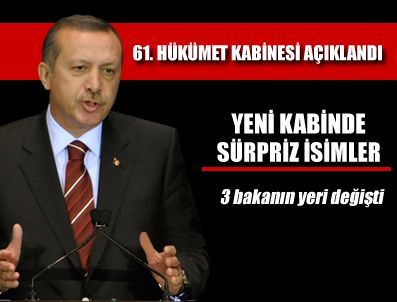 AYŞENUR BAHÇEKAPıLı - Başbakan Yeni Kabineyi Açıkladı