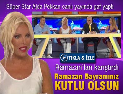 Ajda Pekkan'dan Ramazan gafı