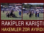 Pehlivanlar rakipleri karıştırdı