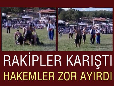 KEMAL DEĞİRMENDERELİ - Pehlivanlar rakipleri karıştırdı