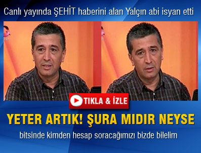 Yalçın abi, canlı yayında isyan etti