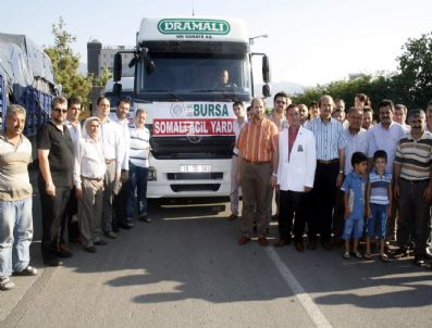 Bursa`dan Somali`ye 10 Tır Yardım Yola Çıktı