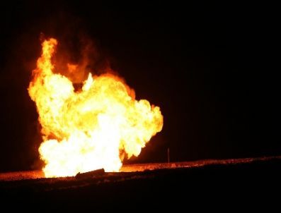 Doğubeyazıt`ta Doğalgaz Boru Hattında Patlama