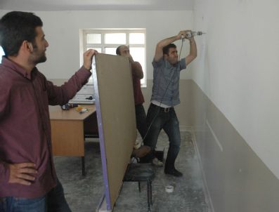 Fedekar Öğretmenlerin Okuluna Kat Kaloriferi Hediye Edildi