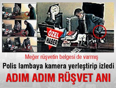 Rüşvet parası sümen altına