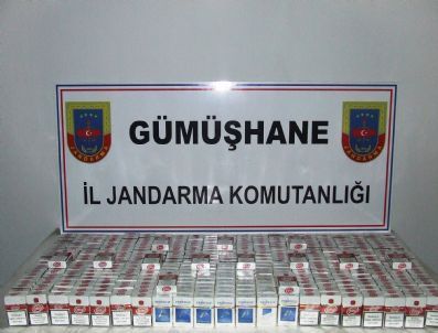 Gümüşhane’de Kaçak Sigara Yakalandı