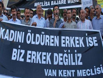Erkekler 'kadına şiddete son' dedi