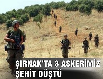 Beytüşşebap'ta askere saldırı: 3 şehit