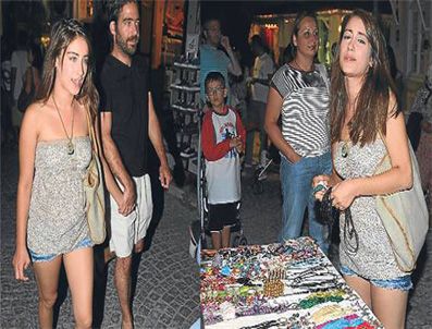 Set yorgunu Hazal Kaya Alaçatı'da tatilde