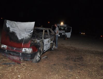 Siirt`te Bir Otomobil Kundaklandı