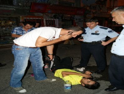 Ev sahibine yakalanan hırsızlık zanlısı 2. kattan atladı