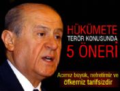 MHP'den terör konusunda hükümete 5 öneri