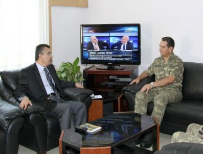 MUSTAFA BAŞOĞLU - Tuğgeneral Karaosmanoğlu Vali Lekesiz’i Ziyaret Etti