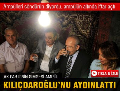 Ak Parti'nin simgesi Kılıçdaroğlu'nu aydınlattı