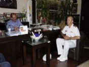 Abd`li Komutandan Başkan Altungün`e Ziyaret