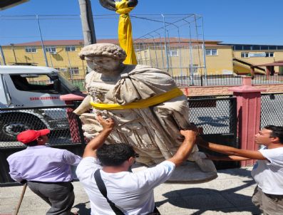 HADRIAN - Fethiye’de Tlos Antik Kentinde Bulunan İmparator ve Tanrı Heykelleri Müzeye Getirildi