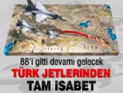 Türk jetlerinden tam isabet