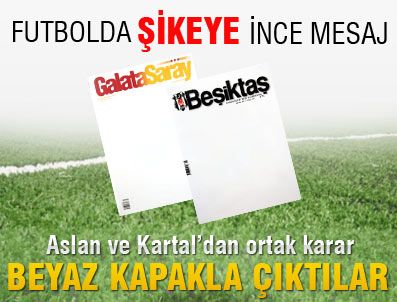 Beyaz kapakla çıktılar