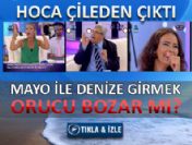 Canlı yayında mayo sorusu müftüyü kızdırdı
