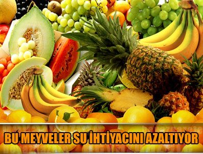 Hangi yiyecekler susuzluğun artmasını engeller?