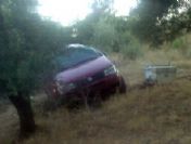 Şarampole Yuvarlanıp Kovanlara Çarpan Araçtaki 2 Kişiyi Arılar Soktu