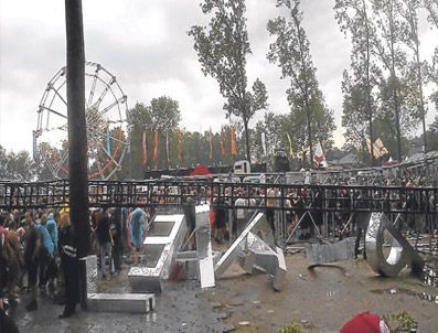 Belçika rock konserindeki fırtına can aldı
