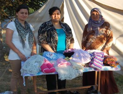 Simavlı Depremzede Hanımların El İşleri Ankara`da Satılacak