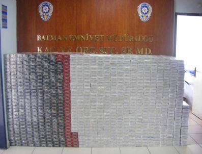 Batman`da 45 Bin 700 Paket Kaçak Sigara Ele Geçirildi