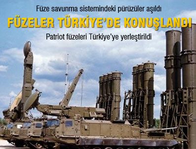 'Patriot'lar Türkiye'ye yerleşiyor