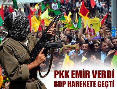 PKK'nın çağrısı BDP'lileri harekete geçirdi