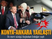 Erdoğan, YHT ile Konya'ya geldi