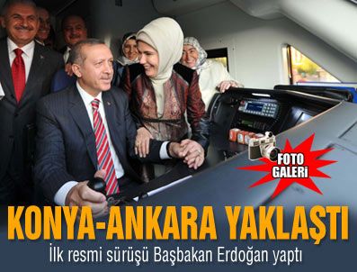 Erdoğan, YHT ile Konya'ya geldi