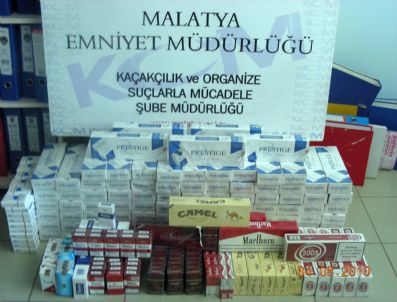 Malatya`da 40 Bin 446 Paket Kaçak Sigara Ele Geçirildi