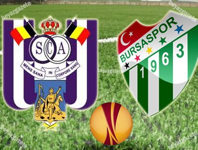 JOVANOVIC - Bursaspor zorlu Anderlecht deplasmanında