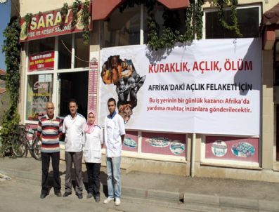 Eskişehir`de Esnaf Afrika`ya Yardım İçin Bir Günlük Kazancını Bağışladı