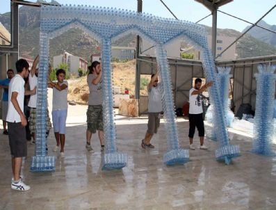 Atıktan Sanata Pamukkale Heykeli Tamamlandı