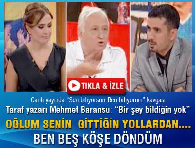 Canlı yayında Baransu-Altıparmak kavgası