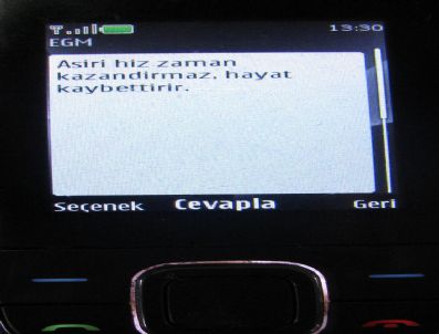 Emniyetten Sms`li Uyarı