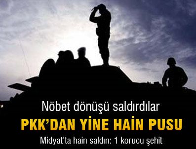 Nöbetten döndükleri sırada ateş açtılar