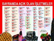 Gaziantep`te Bayramda Nöbetçi İşletmeler Uygulaması