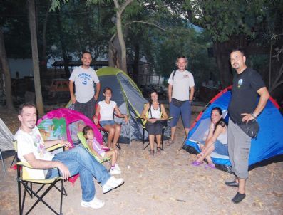 Mersinliler Dağılcak’ta Kamp Kurdular