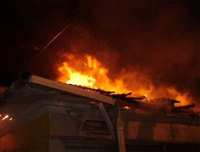 Ankara`da Korkutan Yangın