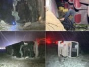 Otobüs Şarampole Yuvarlandı