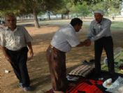 Hastane Bahçesinde 'umutlu' Bayram