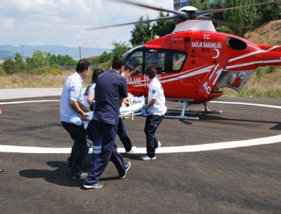 Kalp Hastasının Yardımına Ambulans Halikopter Yetişti