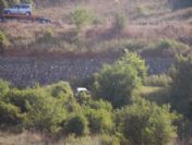 40 Metrelik Şarampole Yuvarlanan Araçtan Sağ Kurtuldular