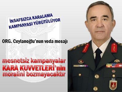 AKŞAM GAZETESI - Org. Ceylanoğlu'nun veda mesajı