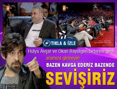 ŞAFAK SEZER - Okan Bayülgen, Hülya Avşar'la birbirine girdi
