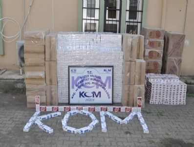 Düzce`de 37 Bin 250 Paket Kaçak Sigara Ele Geçirildi
