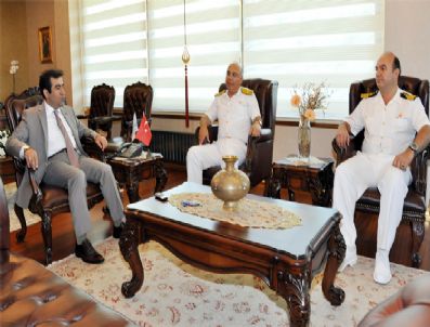 MERSIN VALISI - Komutanlardan Vali Güzeloğlu`na Ziyaret